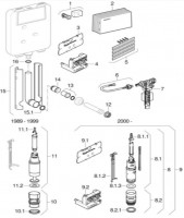 Geberit Twinline 8 cm reservoir: UP170, 110.700