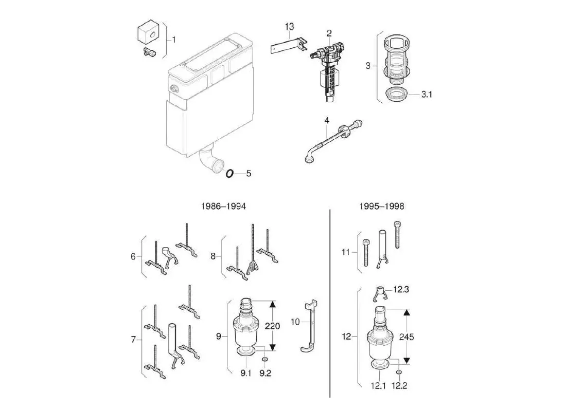 Geberit Nuvo reservoirs : 110.620