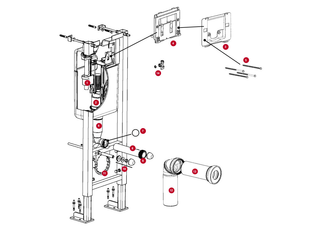 Unterputz-WC-Tank SIAMP 536