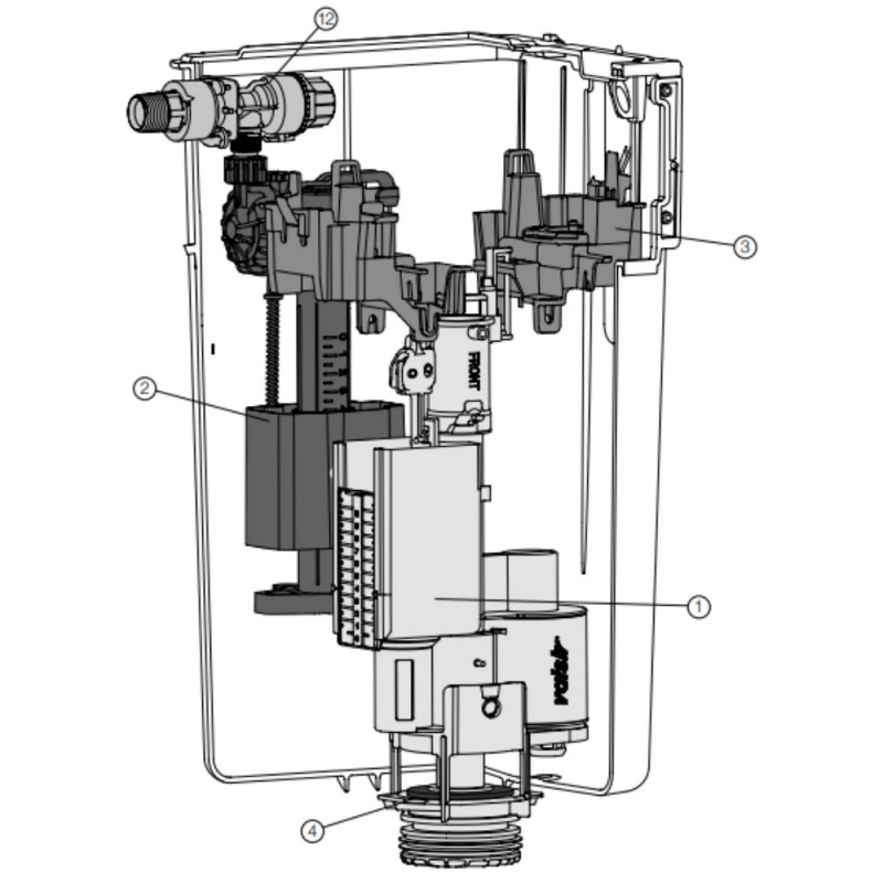 Inbouwreservoir CUBIK S