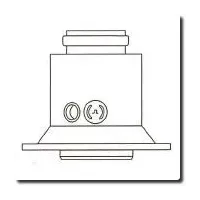 Adaptateur vertical D.60 / 100 condensation