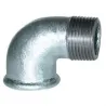 GALVA 90° ellebogen, kleine radius, mannelijk vrouwelijk