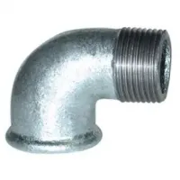 90° kneedbare gegalvaniseerde gietijzeren ellebogen, kleine radius, mannelijk vrouwelijk