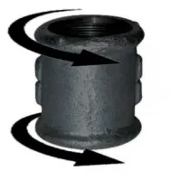 Manchon NOIR, droite droite