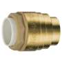 Brass plug for a push-in connector