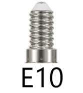 Socket for E10 bulb