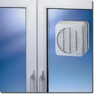 Ventilation grille for a glass pane