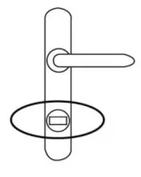 Door handle with lock