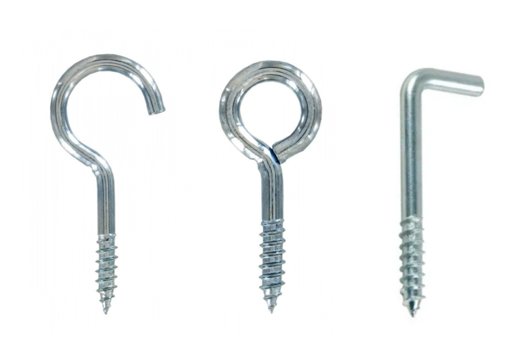 Hooks, hooks and screw-in hinges