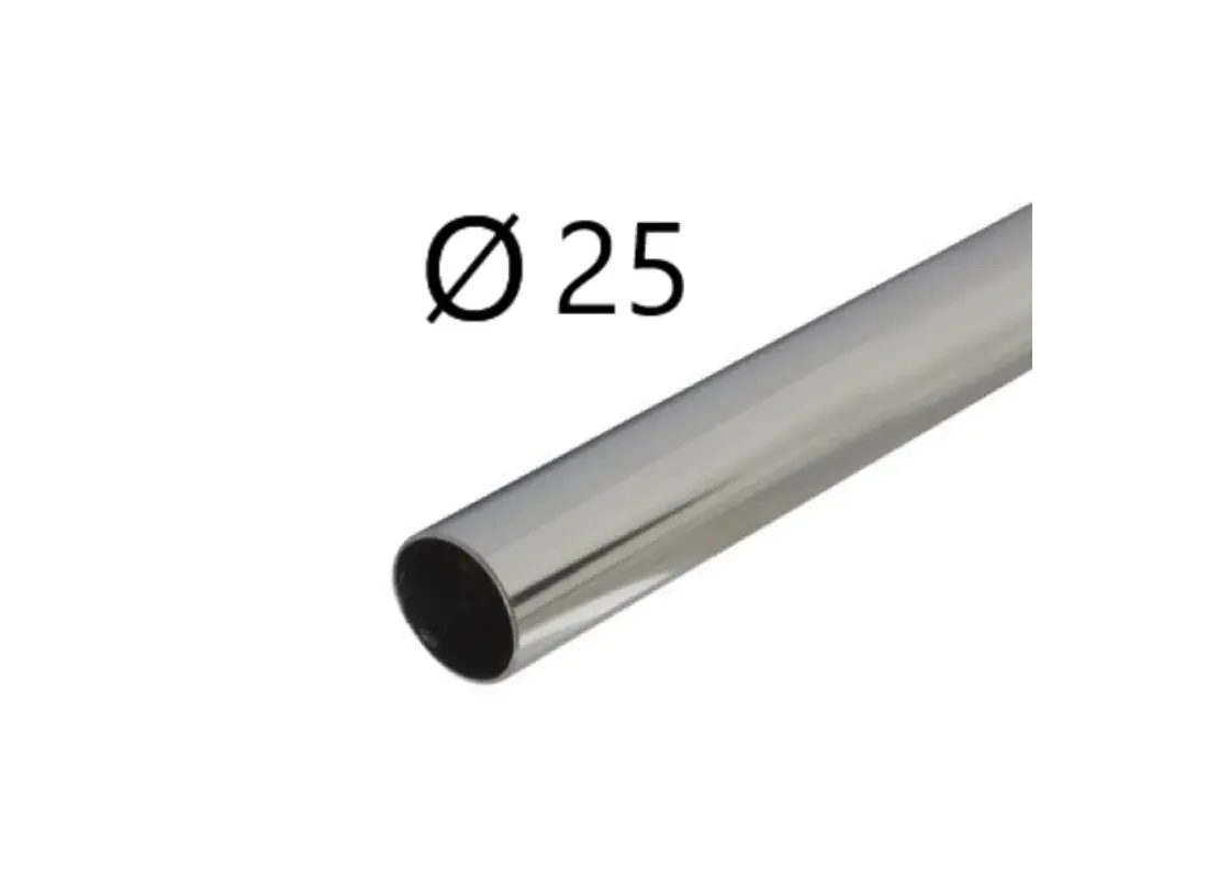 Buizen en steunen voor garderobekasten 25 mm