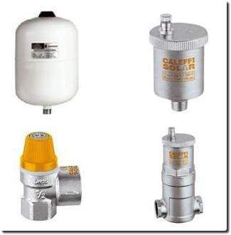 Accessories for water heaters and solar heating