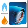 Chimenea horizontal / vertical de gas y aceite para condensación