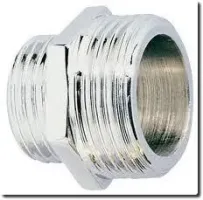 Chrome plated nipple and reduction
