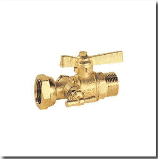 Male and female meter valve with bleed