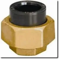 Raccordo 3 pezzi femmina in ottone/PVC HTA