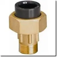 Unione 3 pezzi maschio maschio unione ottone/PVC HTA
