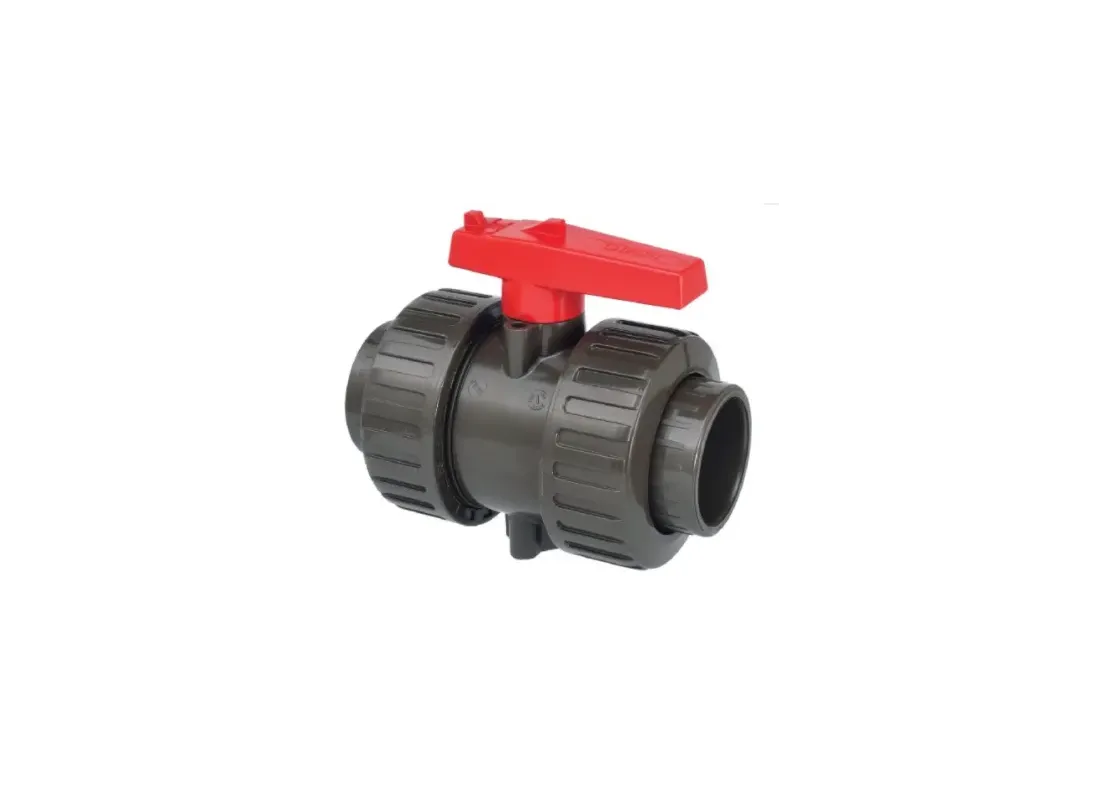 Vanne à bille double union PVC HTA