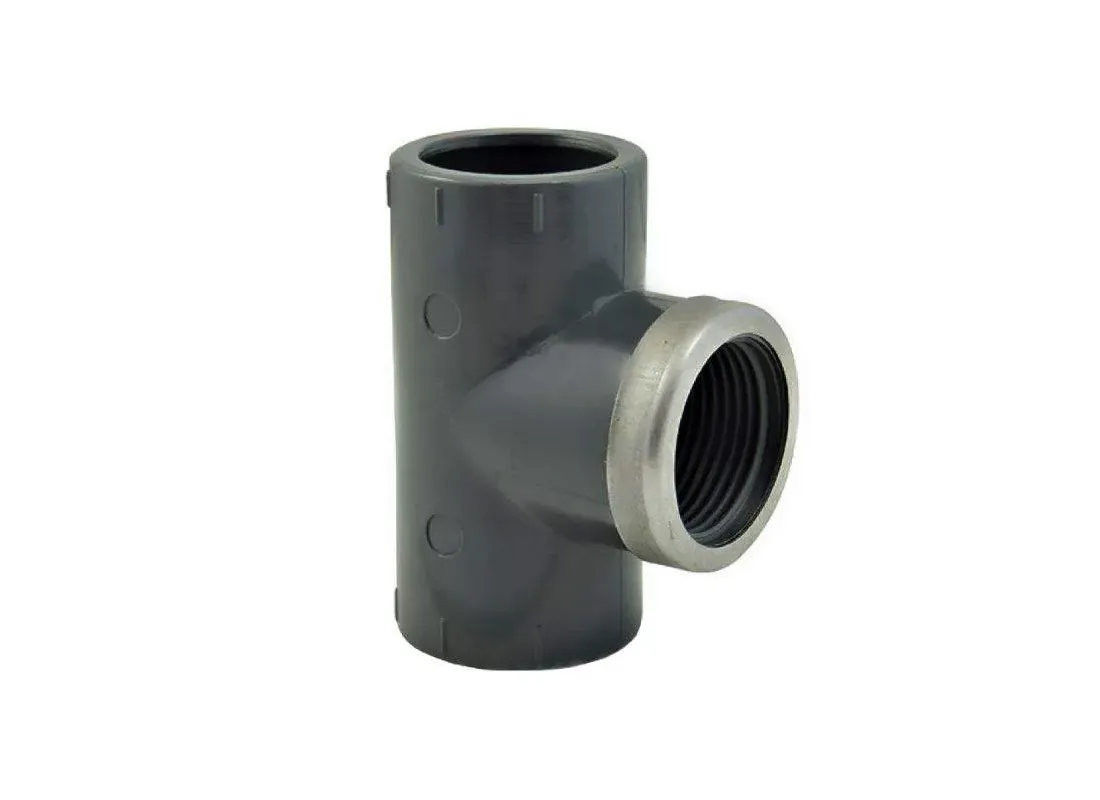 Te 90° PVC drukversterkte schroefdraad