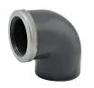Gomito filettato a 90° in PVC a pressione