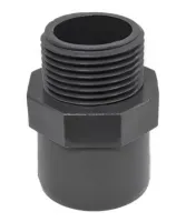 Mamelon d'adaptation fileté mâle PVC pression