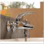 Wall-mounted bath shower faucet