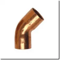 Elleboog 45° vrouwelijk/vrouwelijk 41 Koper