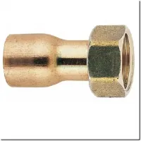 2-delige koperen fitting