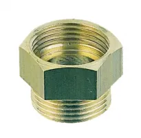 Mannelijke en vrouwelijke messing nippel