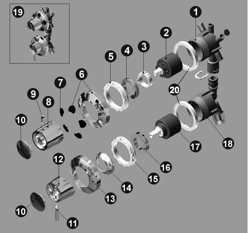 NOVELLINI exploded view 2007-MECCANICO 3F