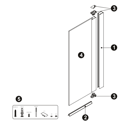Vista esplosa NOVELLINI AURORA 6DX