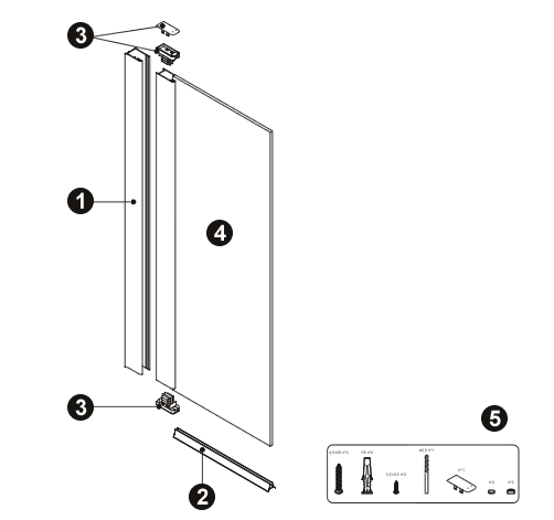 NOVELLINI exploded view AURORA 6SX