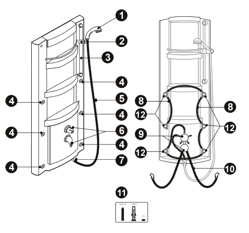 NOVELLINI exploded view BODY JET 2