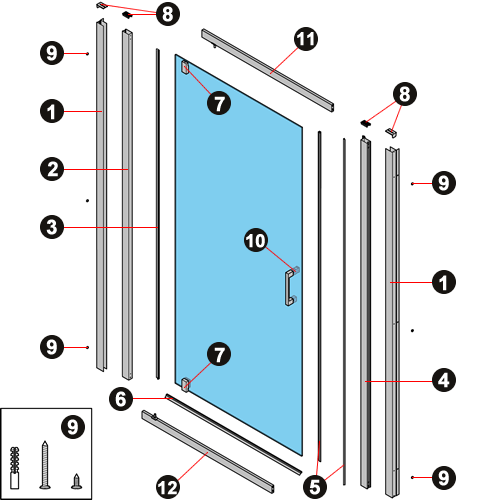 NOVELLINI exploded view CLICK G
