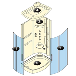 NOVELLINI exploded view CONFORT 120