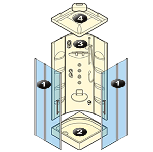 NOVELLINI exploded view CONFORT 80