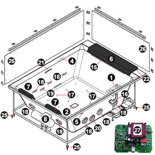 NOVELLINI exploded view DIVINA DUAL