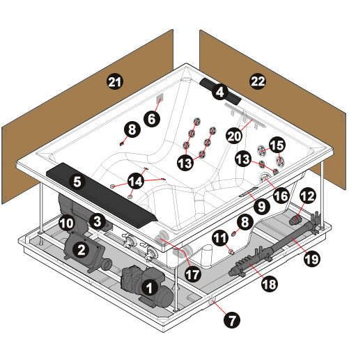 NOVELLINI exploded view DIVINA L SPA