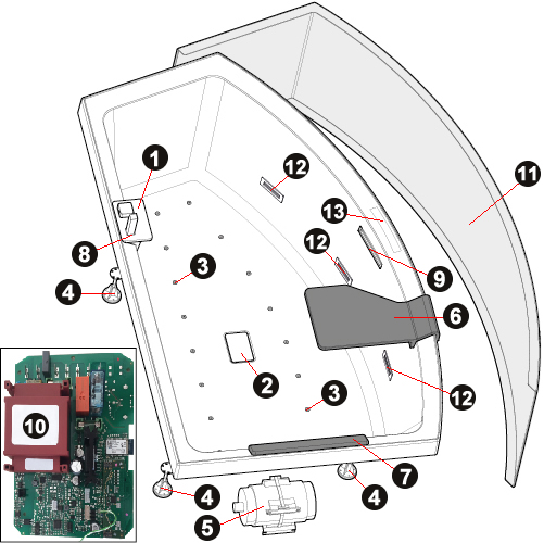 NOVELLINI exploded view DIVINA O