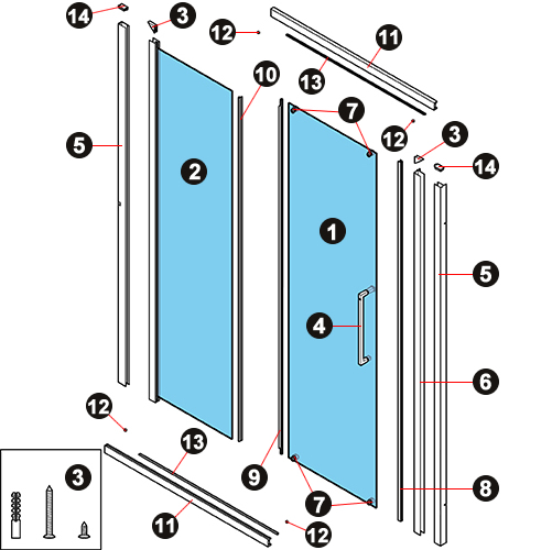 NOVELLINI exploded view EB2P NICCHIA