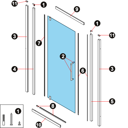 NOVELLINI exploded view EBGF NICCHIA