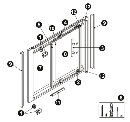 NOVELLINI exploded view FRESH 2P