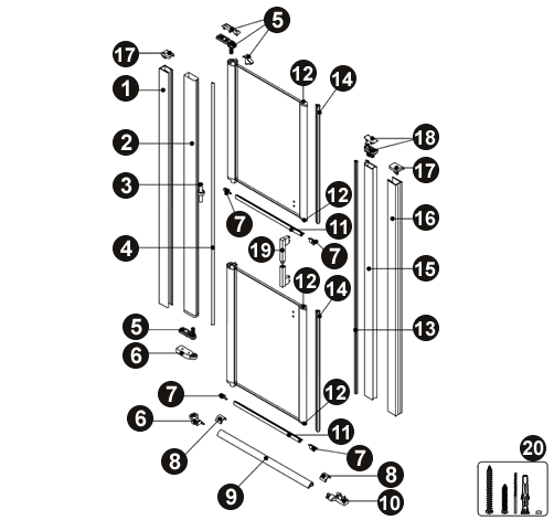 NOVELLINI exploded view FREE 1B