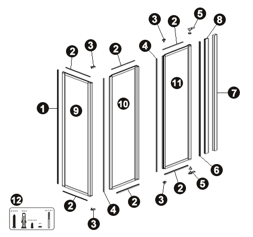 NOVELLINI exploded view FREE 2 U 85
