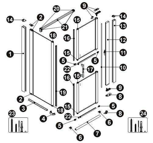 NOVELLINI exploded view FREE GF