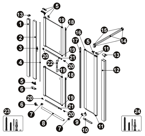 NOVELLINI exploded view FREE GFLIN