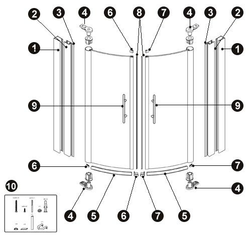 NOVELLINI exploded view GIADA R