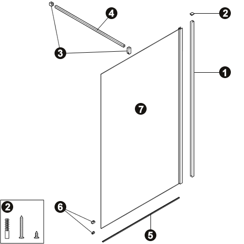 NOVELLINI exploded view GIADA H LATO CORTO