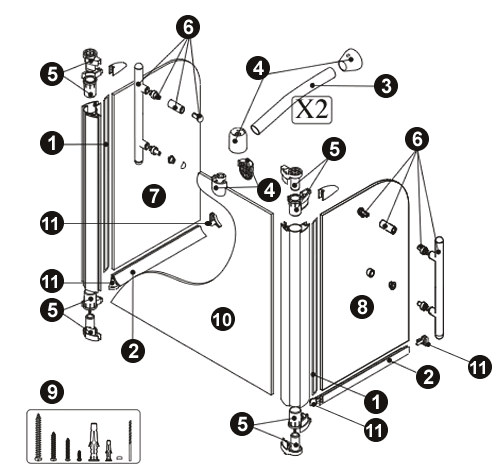 NOVELLINI exploded view GO4