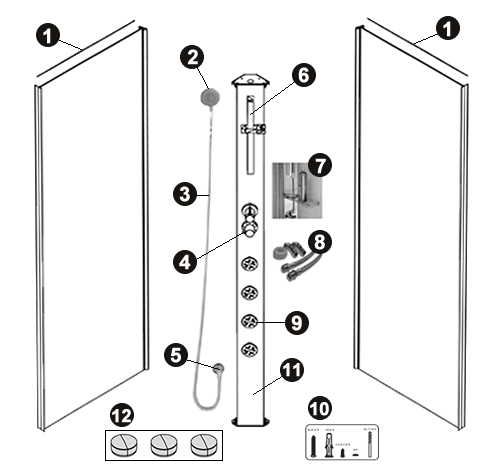 NOVELLINI exploded view GX 11 2 PC