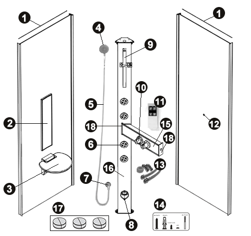 NOVELLINI exploded view CON IDRO